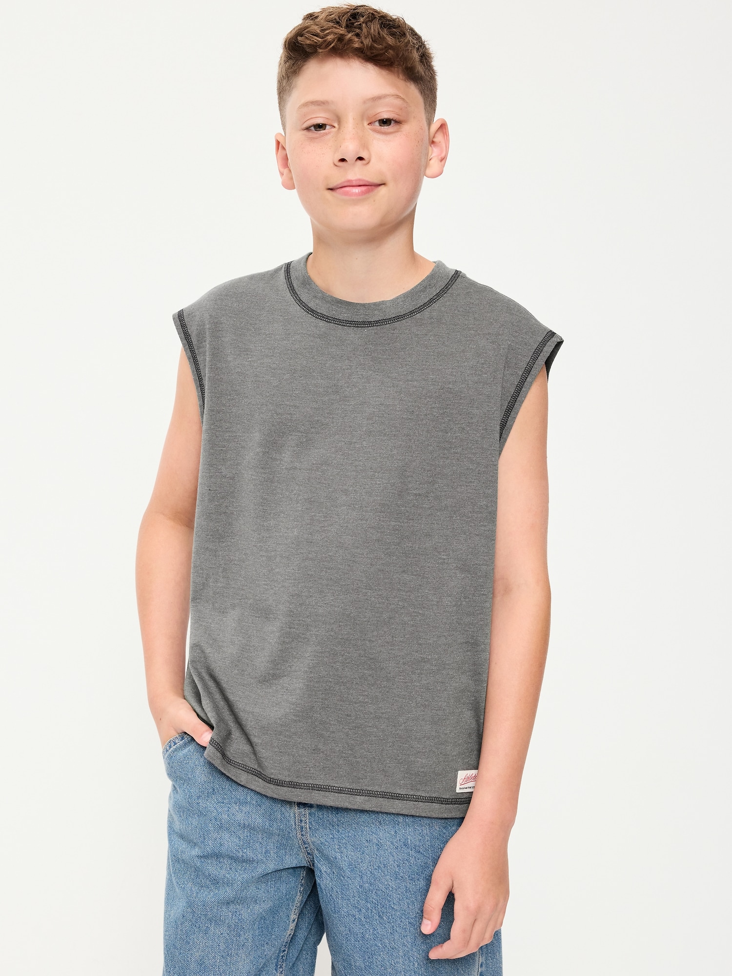 Boxy Muscle Tank Top for Boys