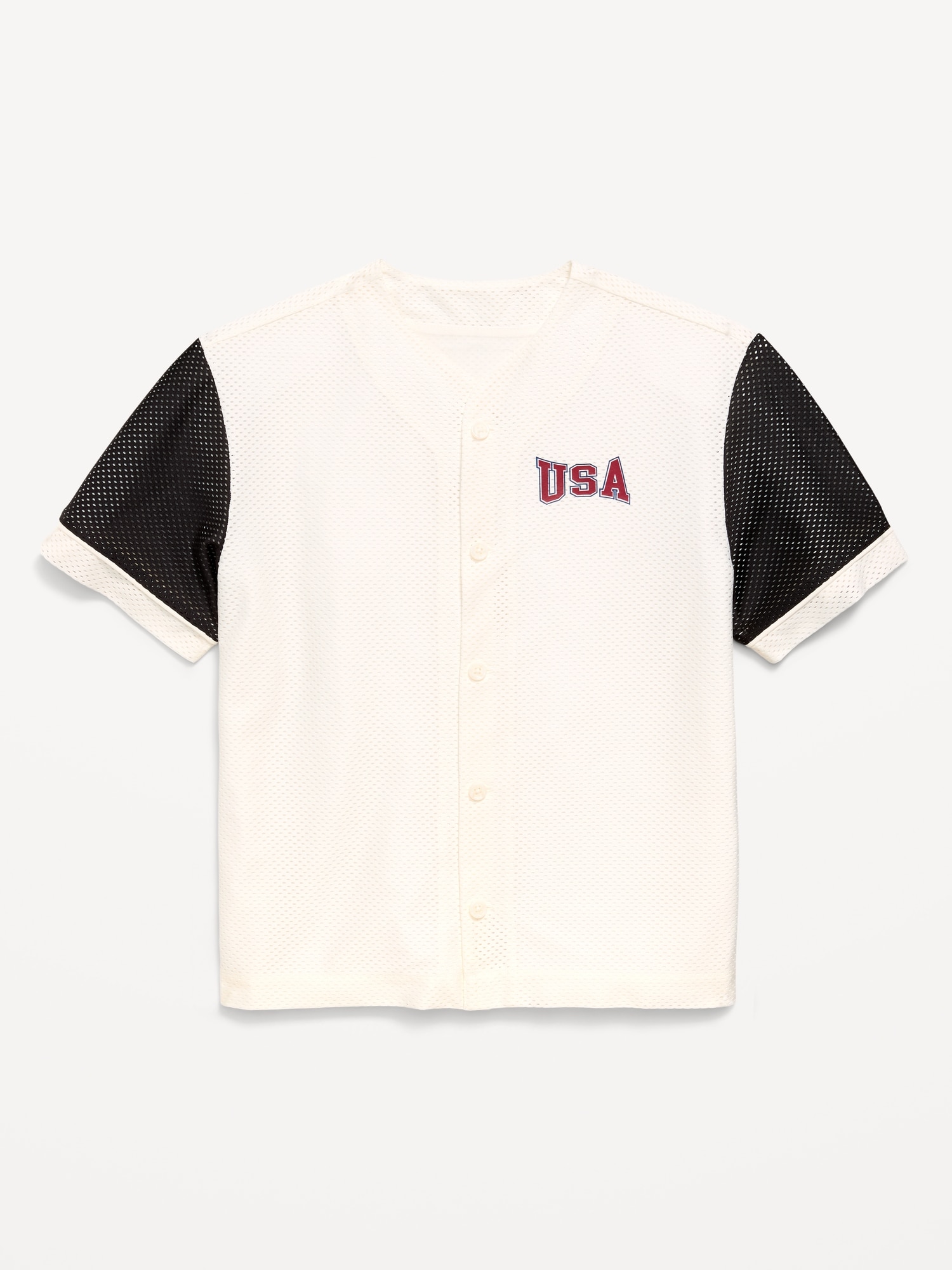 Oversized Mesh Baseball Shirt for Boys