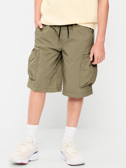 Below Knee Super Baggy Ripstop Cargo Shorts for Boys