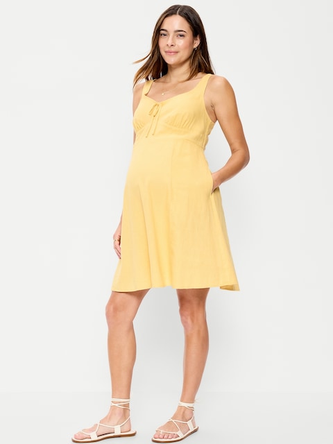 Maternity Fit & Flare Cami Mini Dress