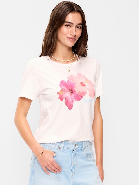 T-SHIRT PASSE-PARTOUT RAS DU COU À LOGO IMPRIMÉ