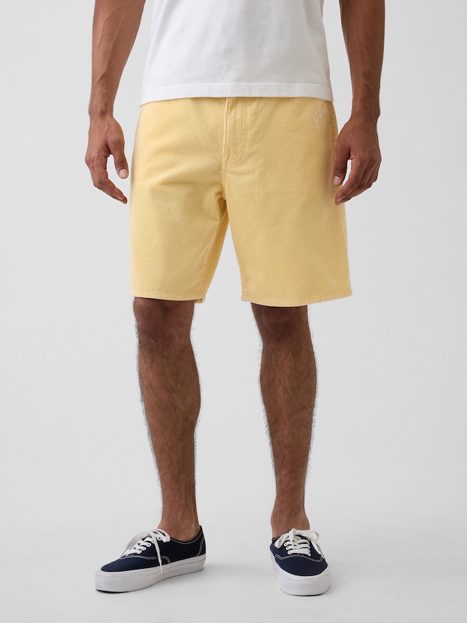 9インチ リラックスフィット コーデュロイ ショートパンツ-1