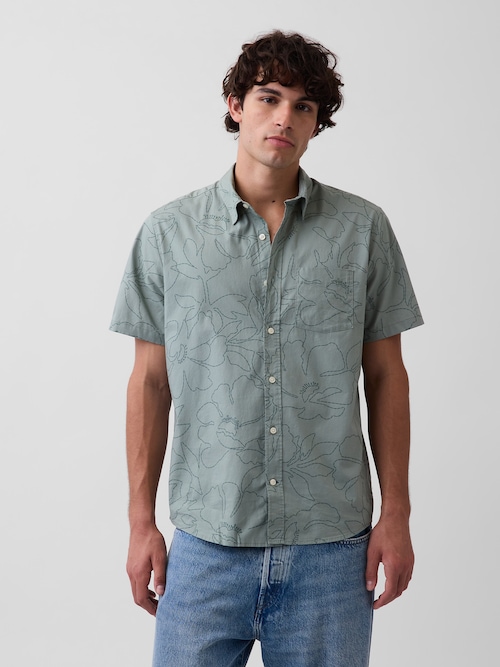 スタンダードフィット ストレッチ ポプリンシャツ