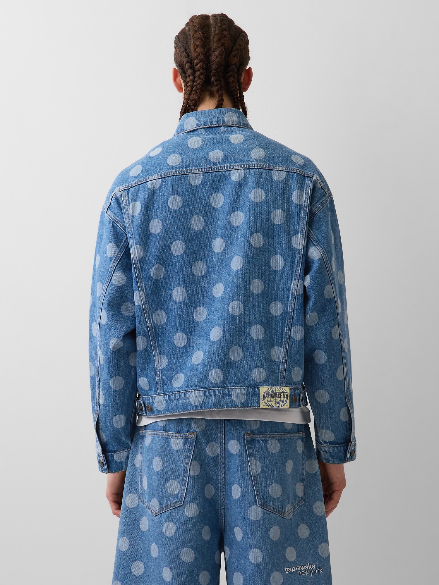 Gap × Awake NY オーバーサイズ 水玉 アイコンデニムジャケット
