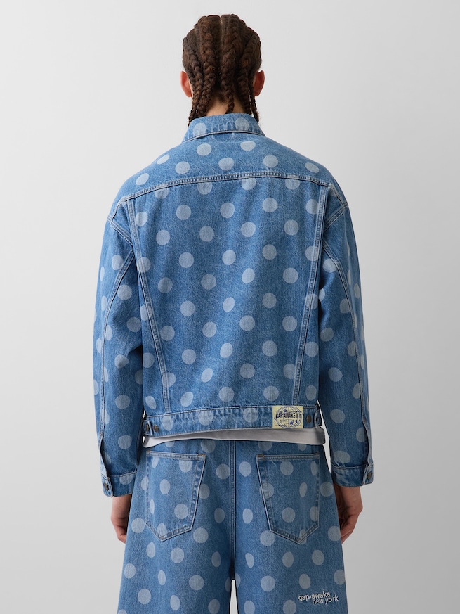 Gap × Awake NY オーバーサイズ 水玉 アイコンデニムジャケット