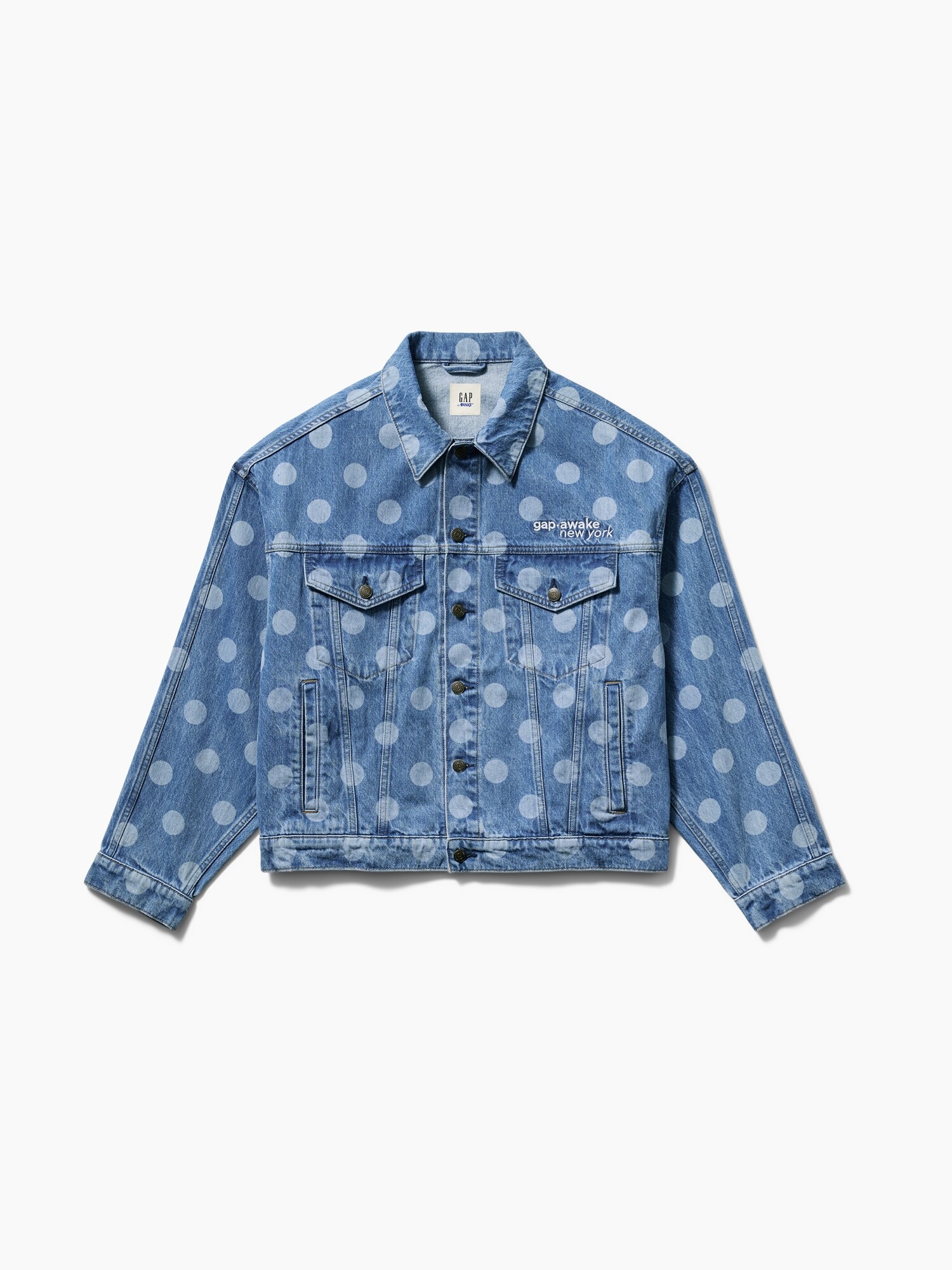 Gap × Awake NY オーバーサイズ 水玉 アイコンデニムジャケット