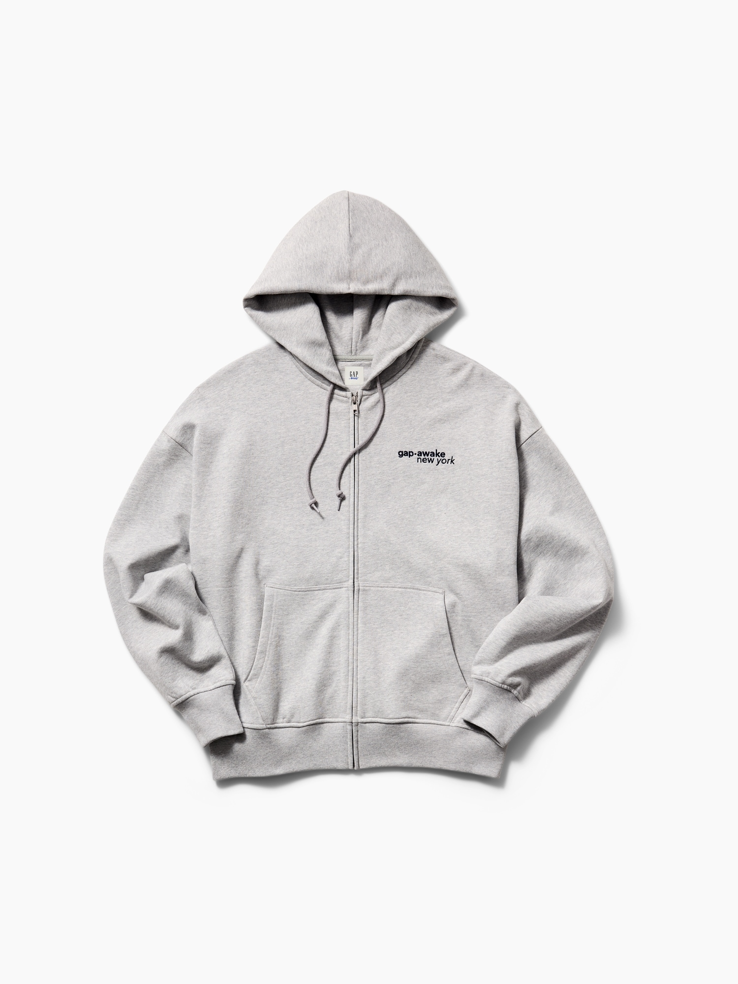 Gap × Awake NY ヘビーウェイト オーバーサイズ ロゴ ジップアップパーカー