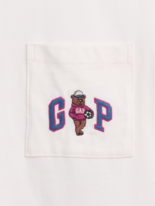 リラックスフィット ブラナンベア GAPロゴTシャツ-3