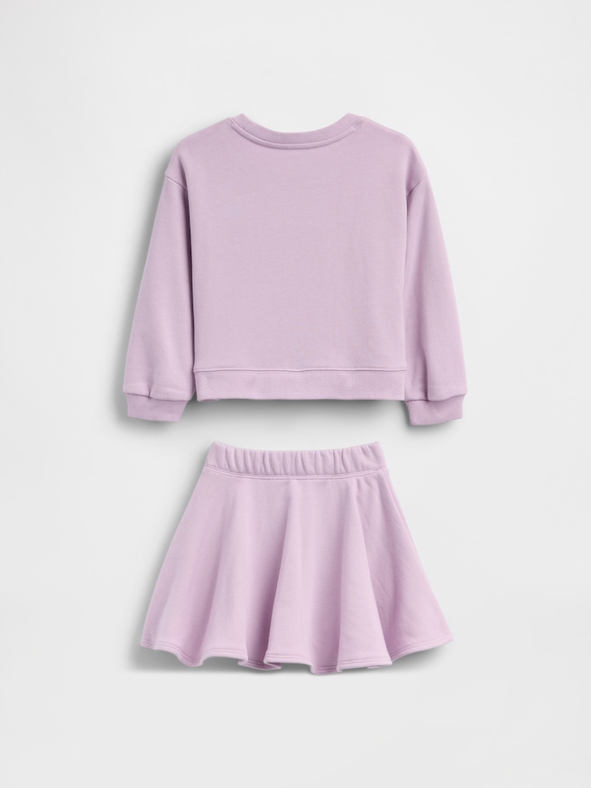 ヴィンテージソフト フレンチテリー GAPロゴ ミニスカート・スコートセット (幼児・ベビー)-2