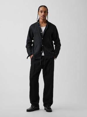 イージーウエスト バギーガーゼパンツ