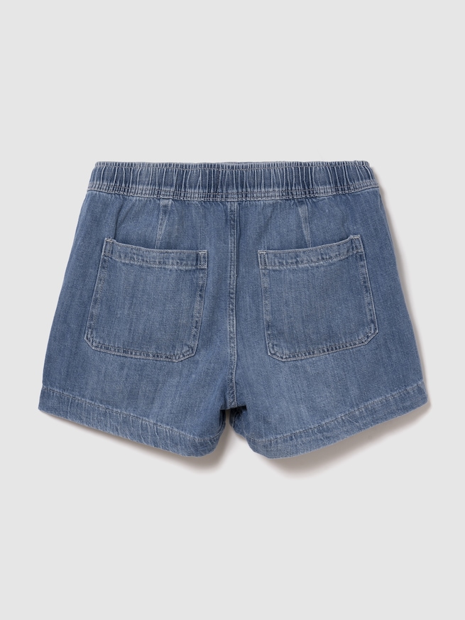 イージーウエスト デニムショートパンツ-1