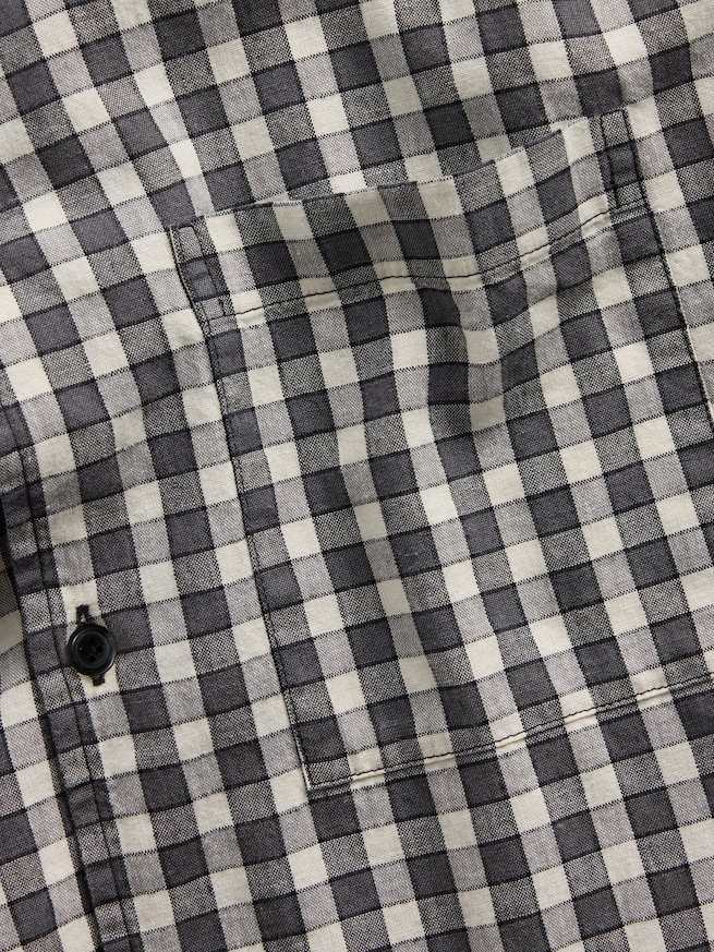 コットンリネン リラックスフィット ストレートヘムシャツ-4