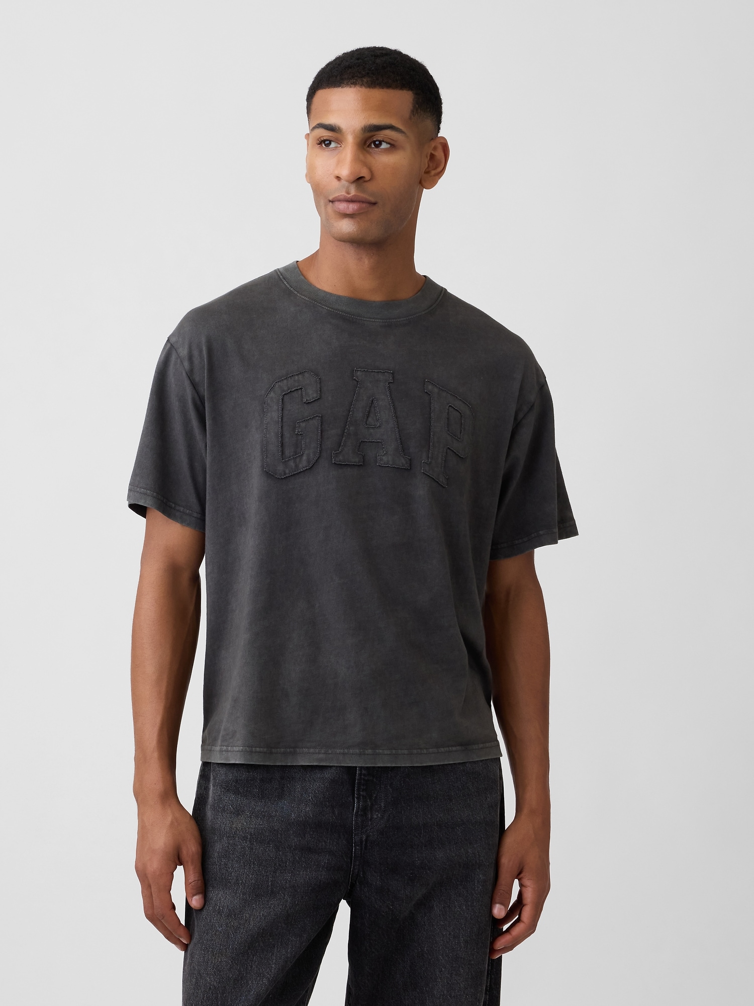 エブリディ ソフト ボクシー GAPロゴTシャツ-0