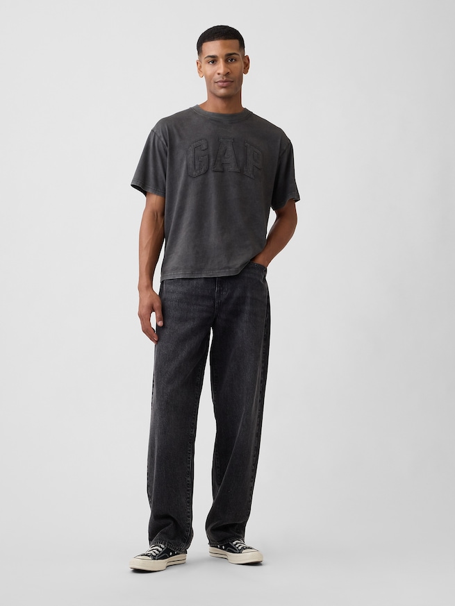 エブリディ ソフト ボクシー GAPロゴTシャツ-4