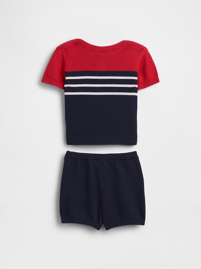 カラーブロック セーター コーデセット (ベビー)-1