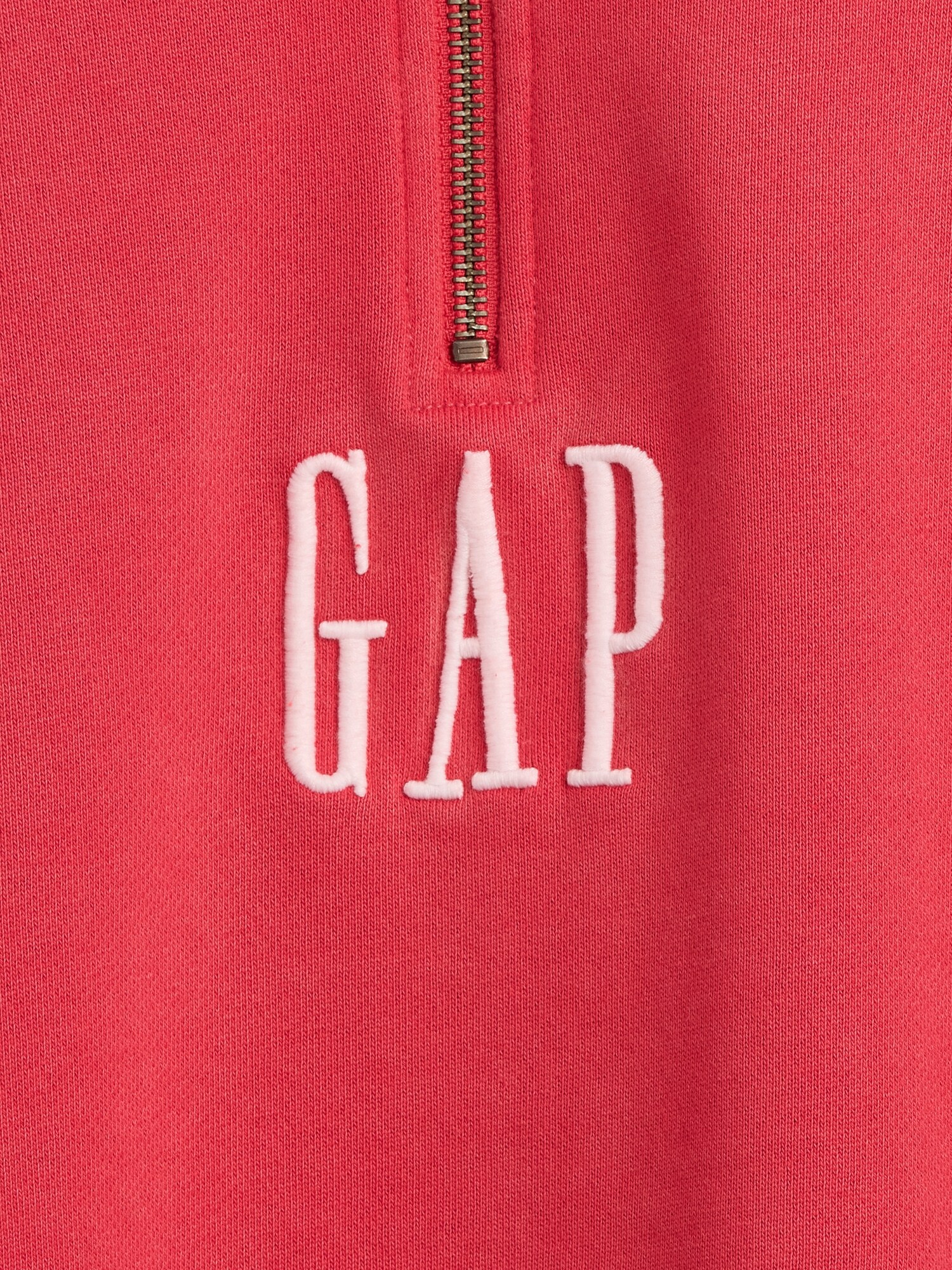 ヘビーウェイト オーバーサイズ GAPロゴ 1/4ジップアップ プルオーバー-3