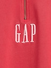 ヘビーウェイト オーバーサイズ GAPロゴ 1/4ジップアップ プルオーバー-3