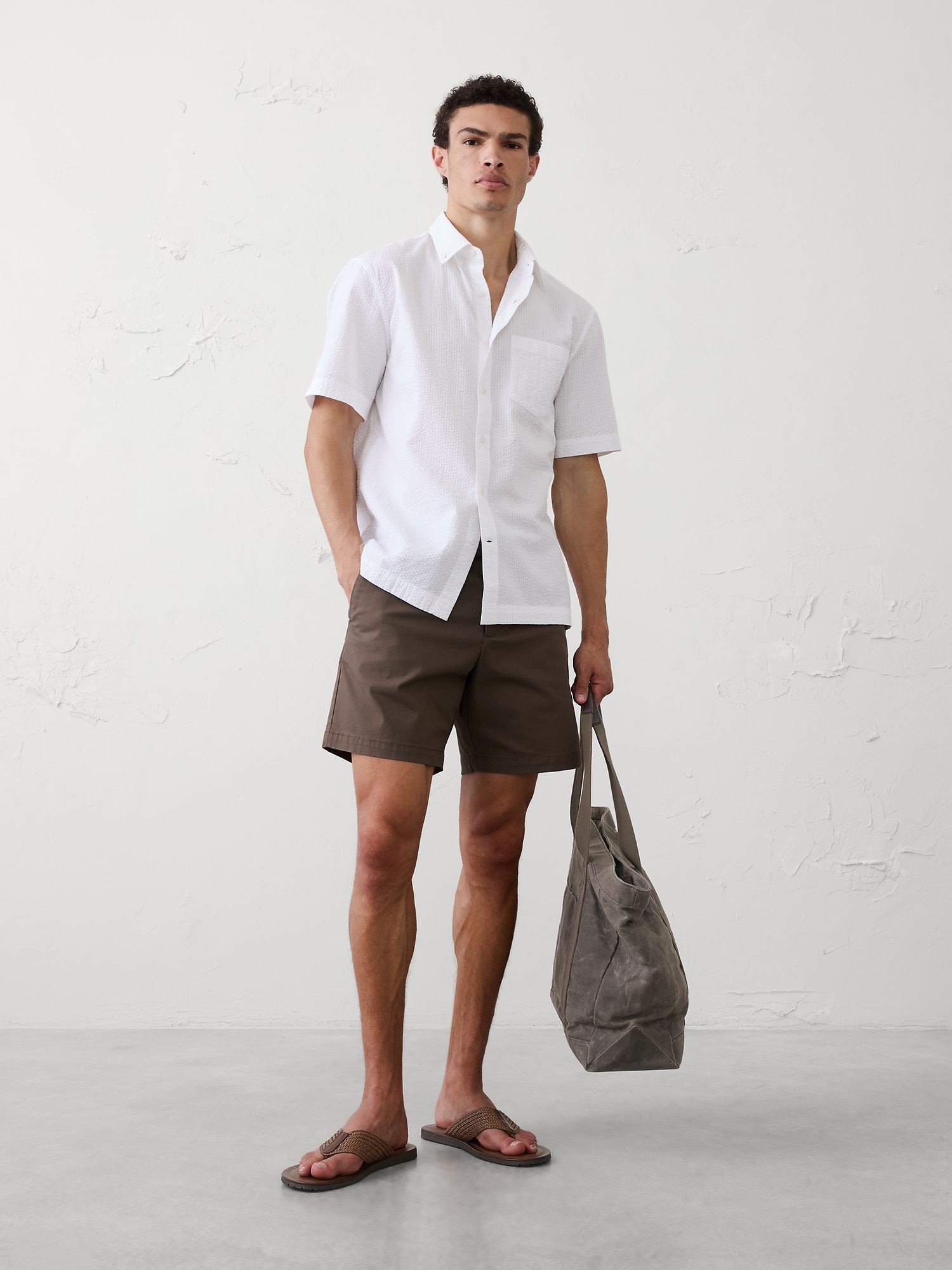 Standard-Fit Seersucker Shirt