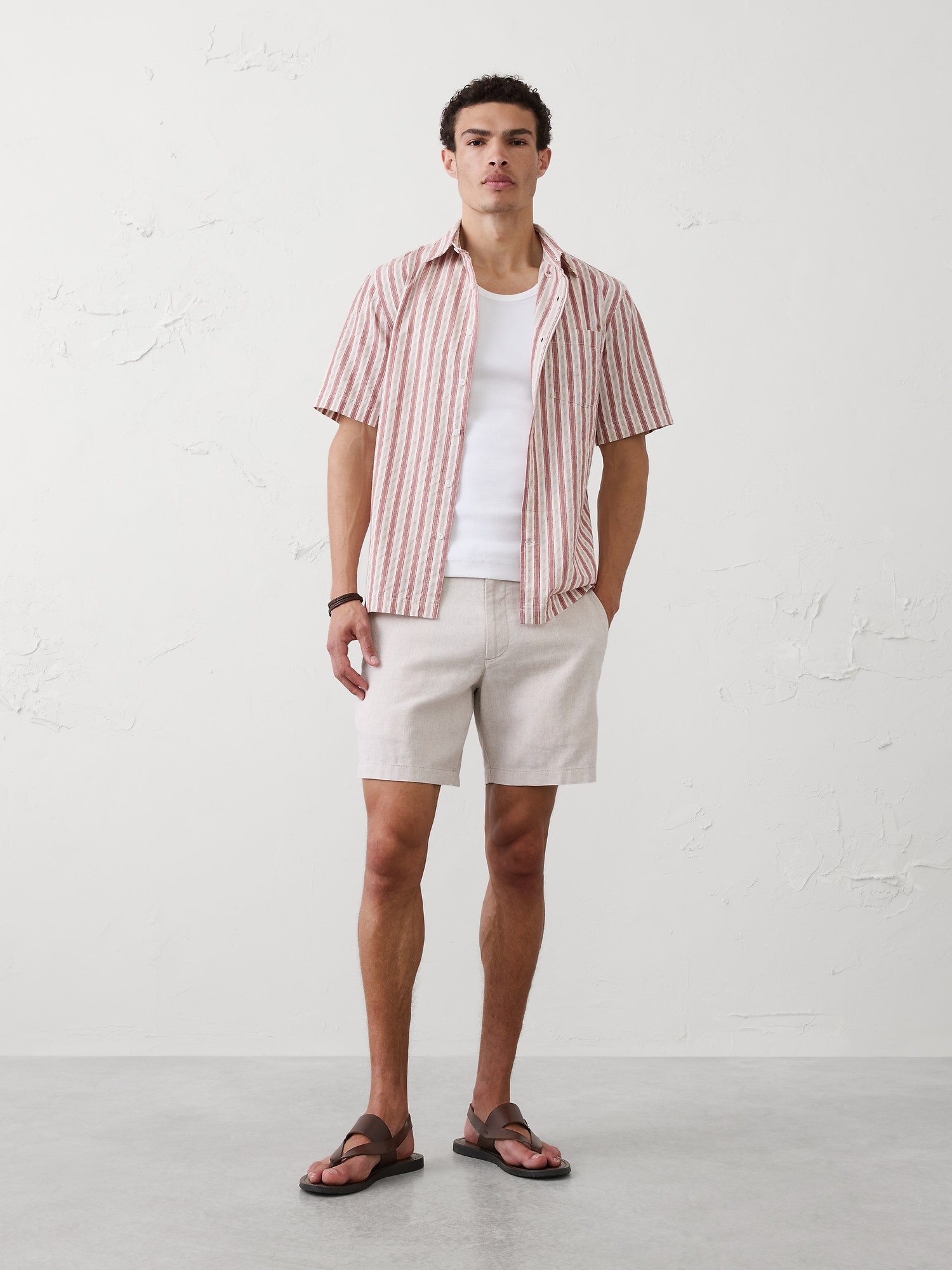 Standard-Fit Seersucker Shirt