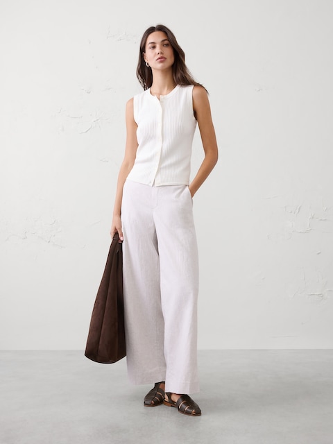 CAMISOLE EN TRICOT CÔTELÉ