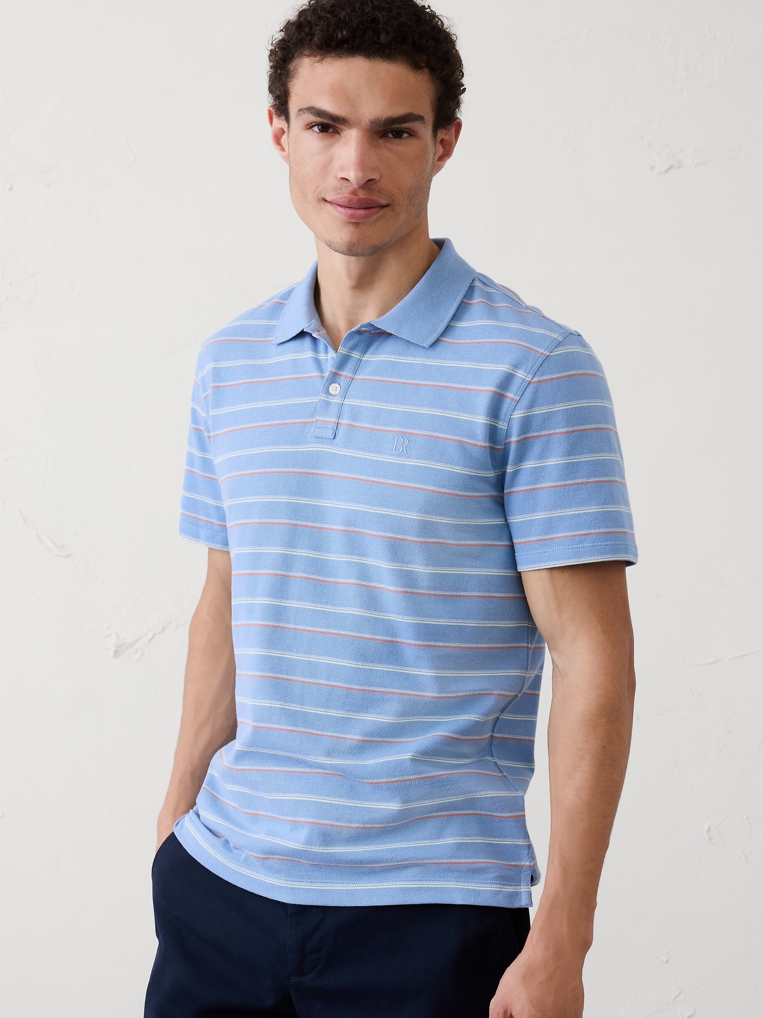 Standard-Fit Pique Polo