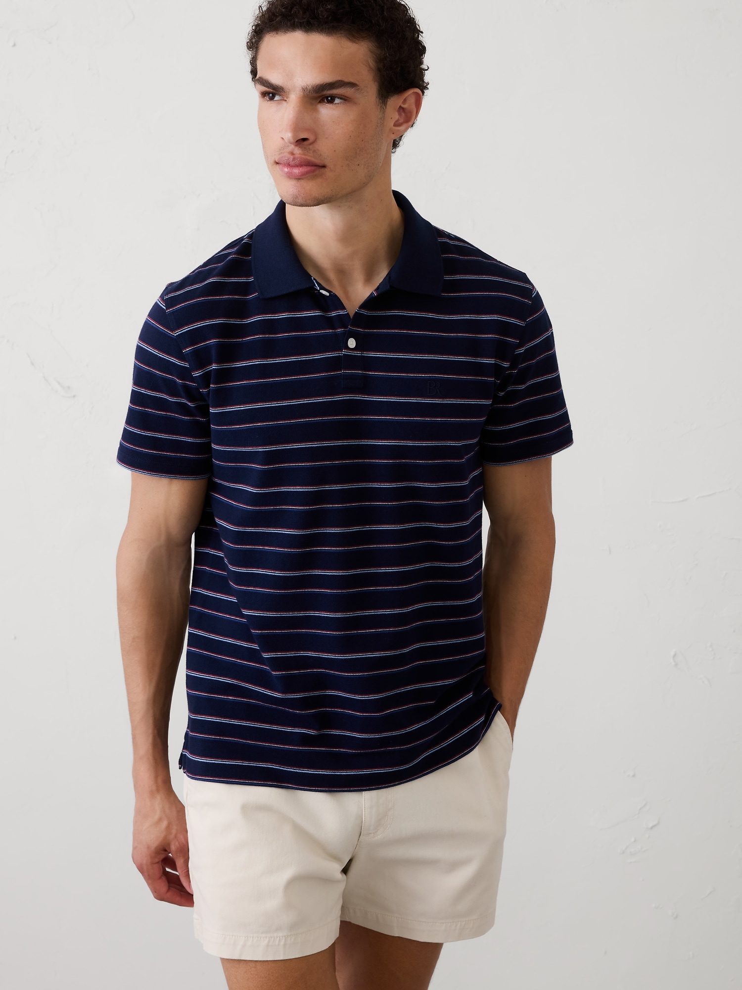 Standard-Fit Pique Polo