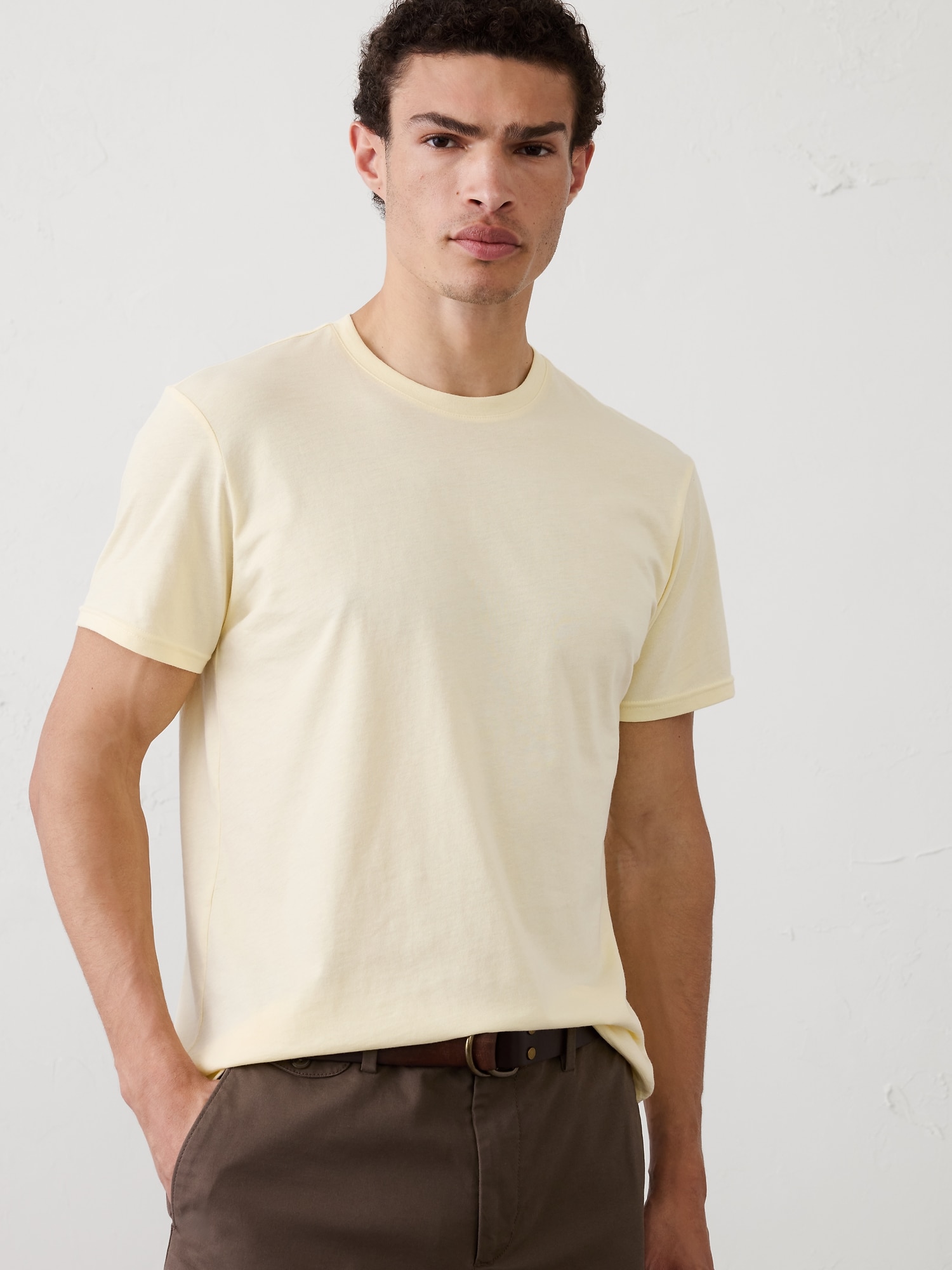 Standard-Fit Premium Wash Crew-Neck T-Shirt