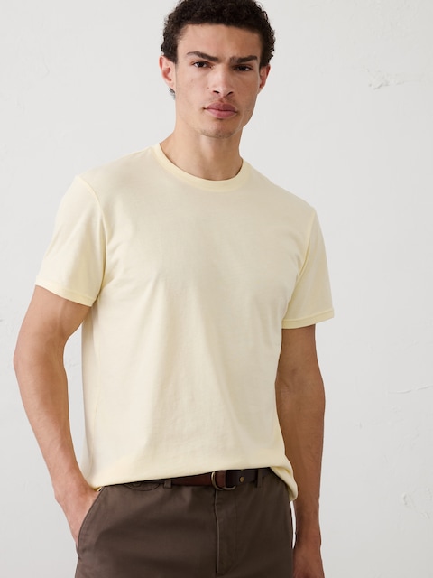 T-SHIRT DE QUALITÉ SUPÉRIEURE RAS DU COU DE COUPE STANDARD
