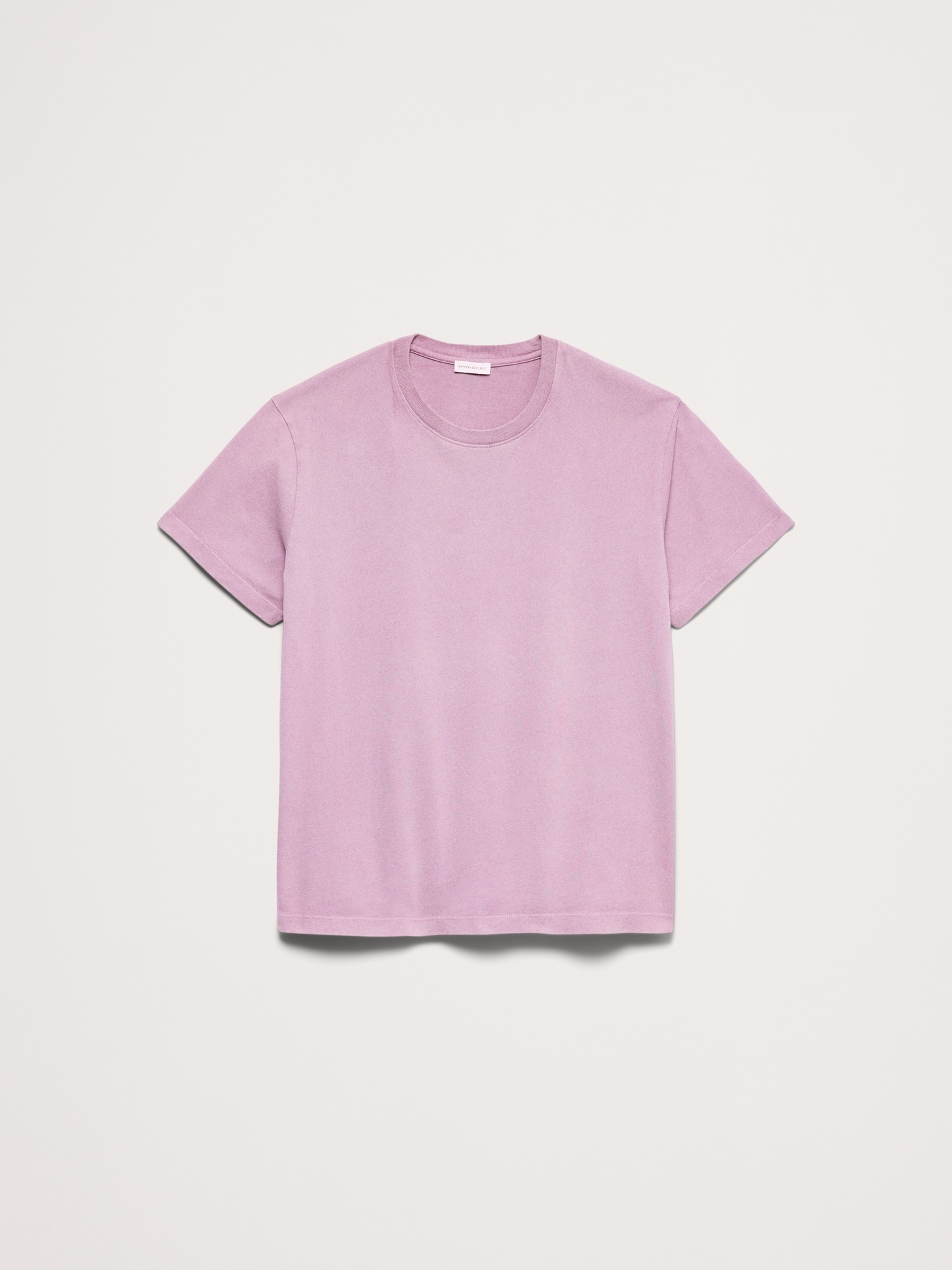 Sueded Cotton Crew-Neck T-Shirt