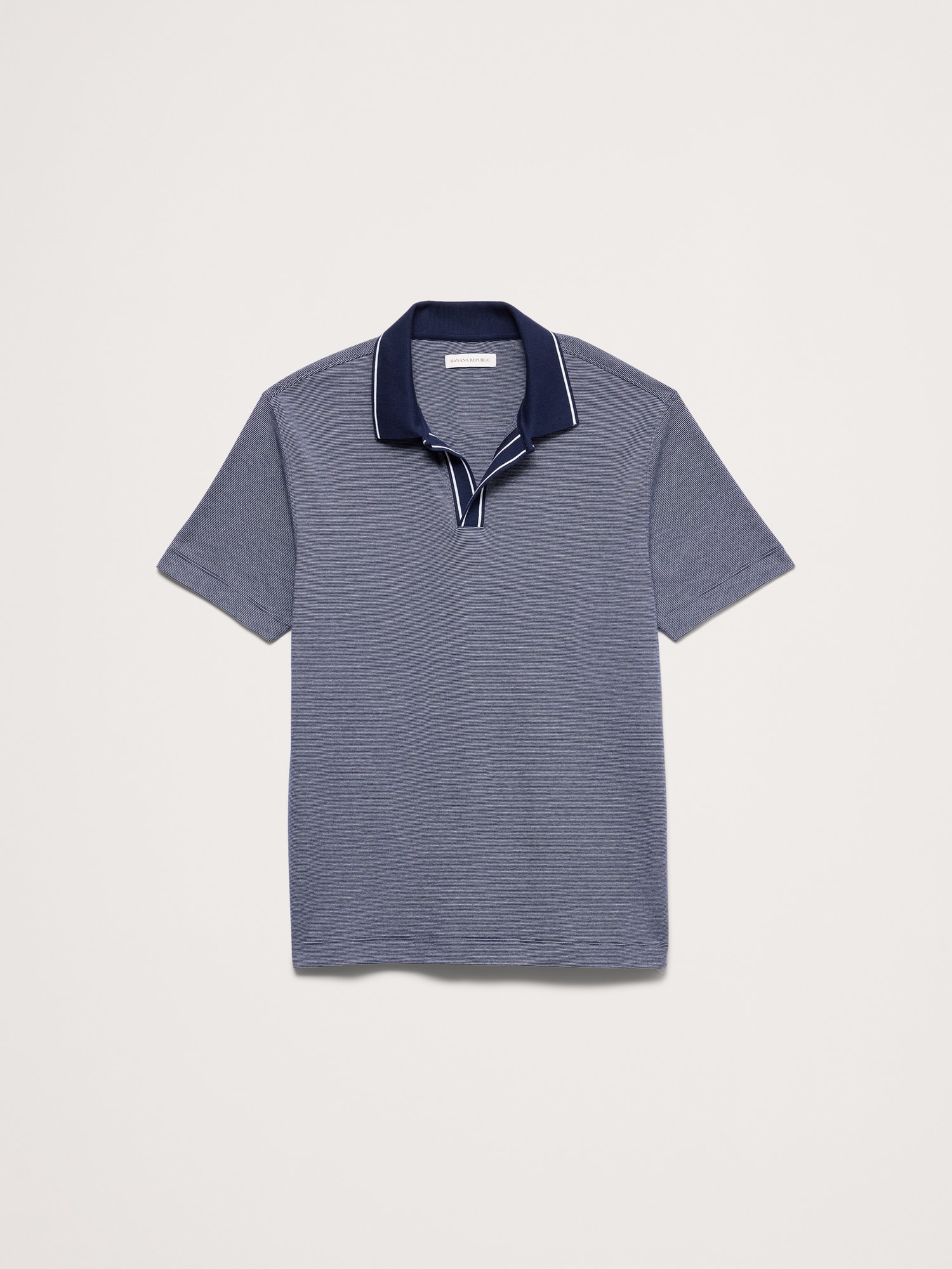 Luxury-Touch Johnny Collar Polo