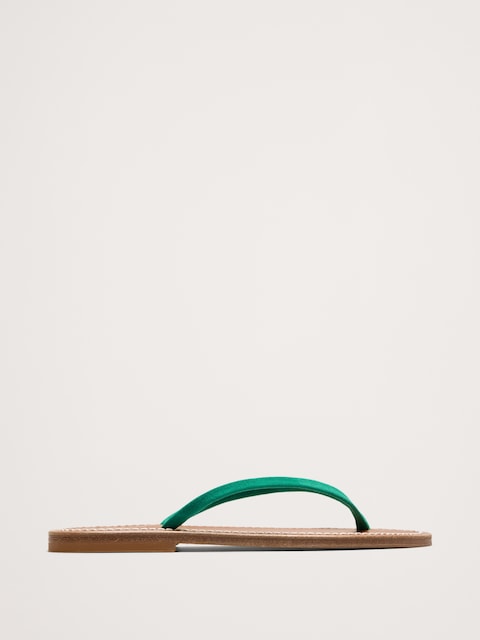 Venise Leather Flip Flop by K Jacques