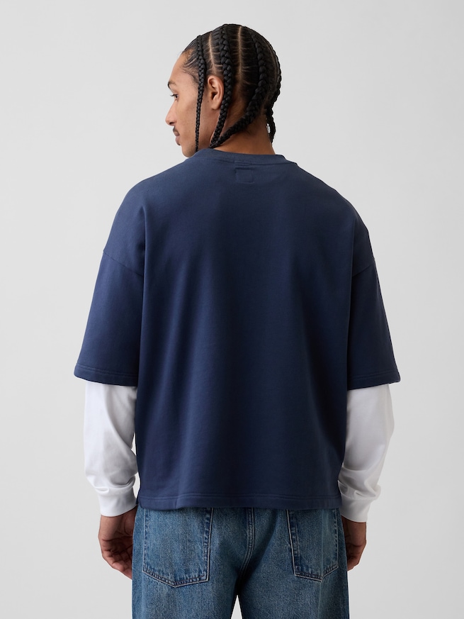 ヘビーウェイト フレンチテリー オーバーサイズ スウェットシャツ-2