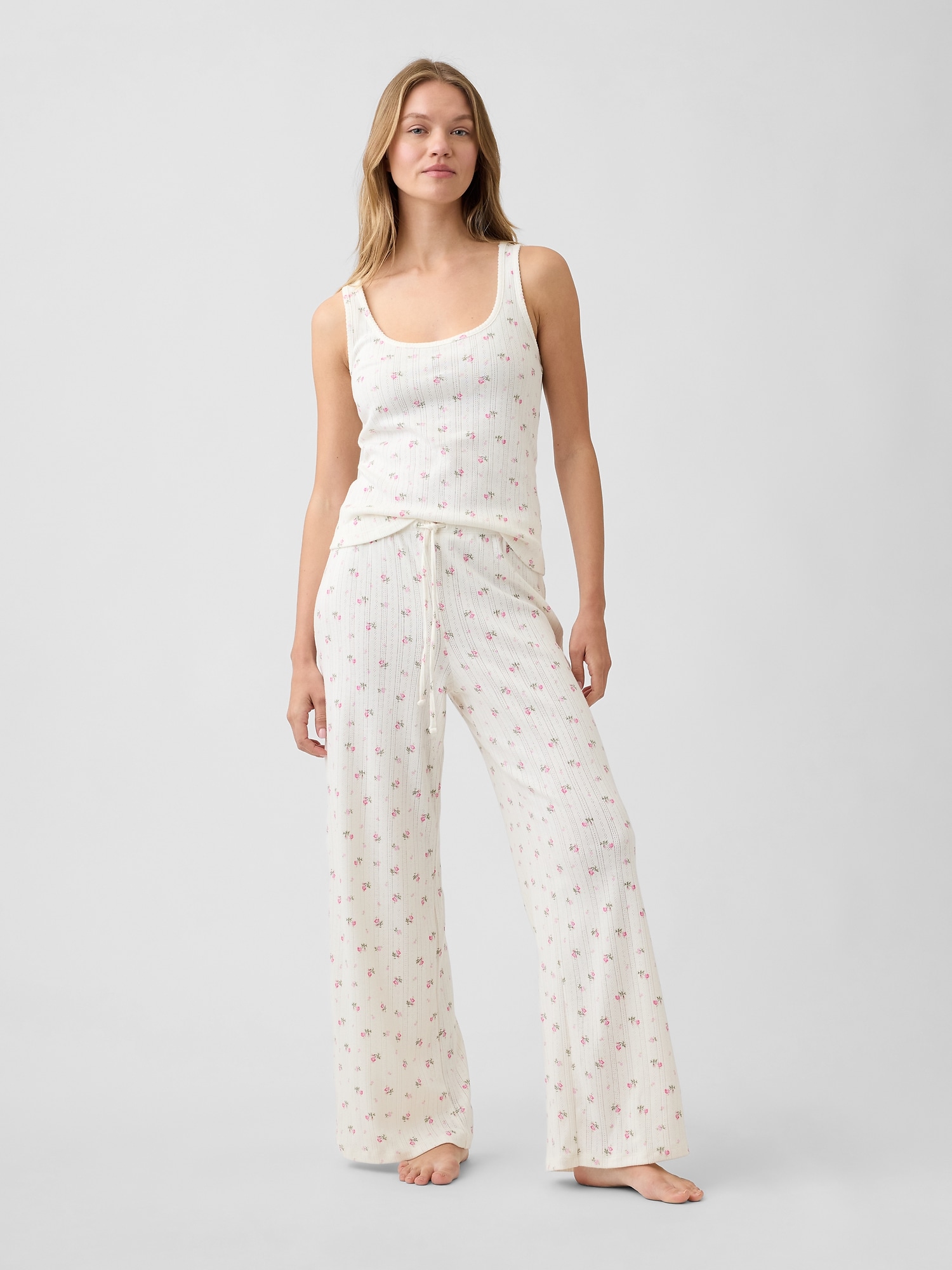 Relaxed Pointelle PJ Pants