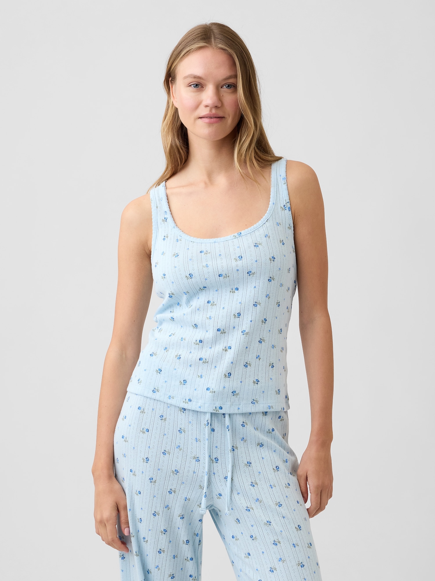 Pointelle PJ Tank Top