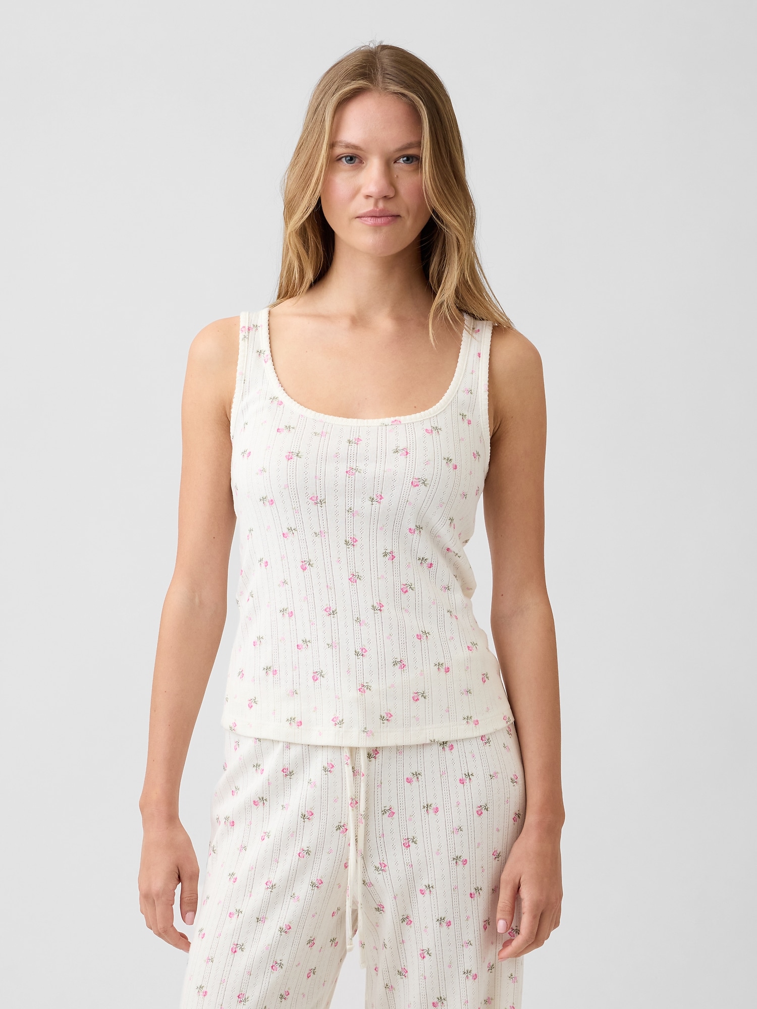 Pointelle PJ Tank Top
