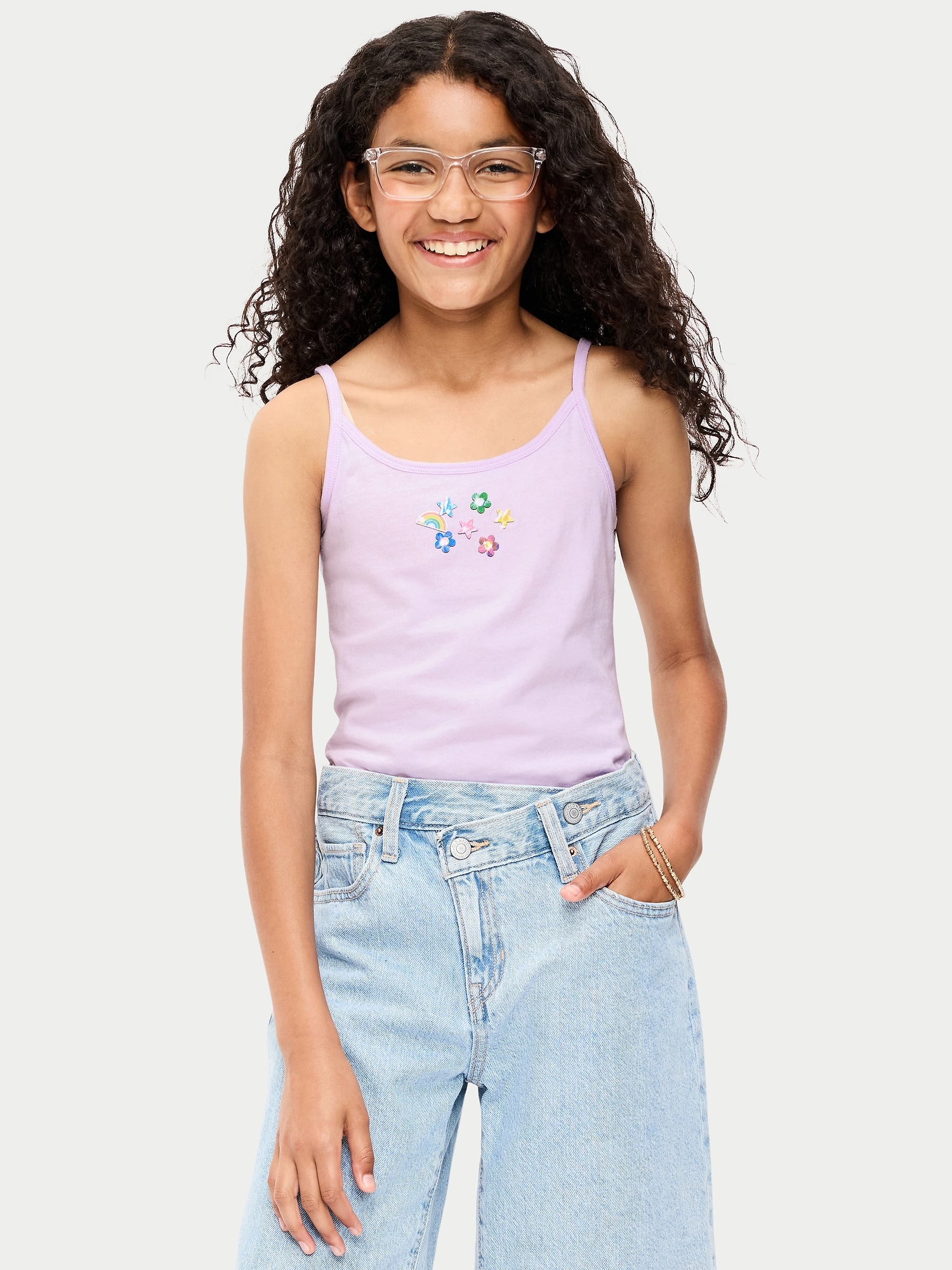 CAMISOLE AJUSTÉE À IMPRIMÉ POUR FILLE
