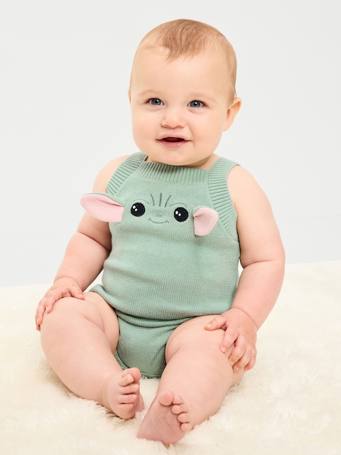 Star Wars™ Grogu Sleeveless Sweater-Knit One-Piece Romper for Baby