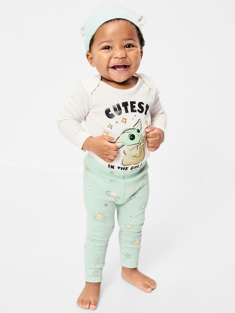 Star Wars™ Grogu Bodysuit, Leggings & Beanie 3-Piece for Baby