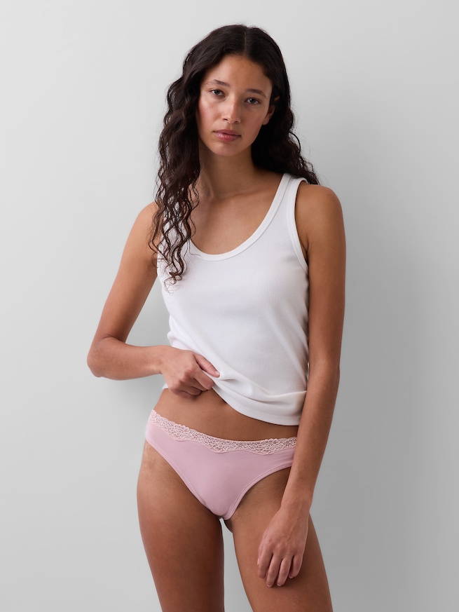 オーガニック ストレッチ コットン レーストリミング ソング-0