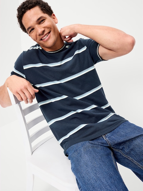 Crew-Neck Pique T-Shirt