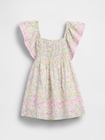 スモッキングギャザー フラッターフリルスリーブ ワンピース (幼児・ベビー)-1