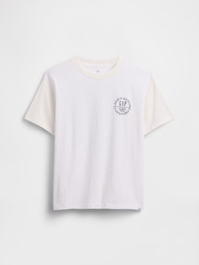 リラックスフィット グラフィック ロゴTシャツ (キッズ)-1