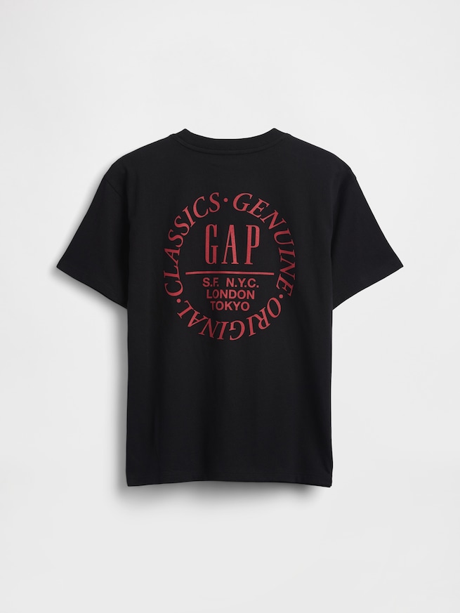 リラックスフィット グラフィック ロゴTシャツ (キッズ)-0