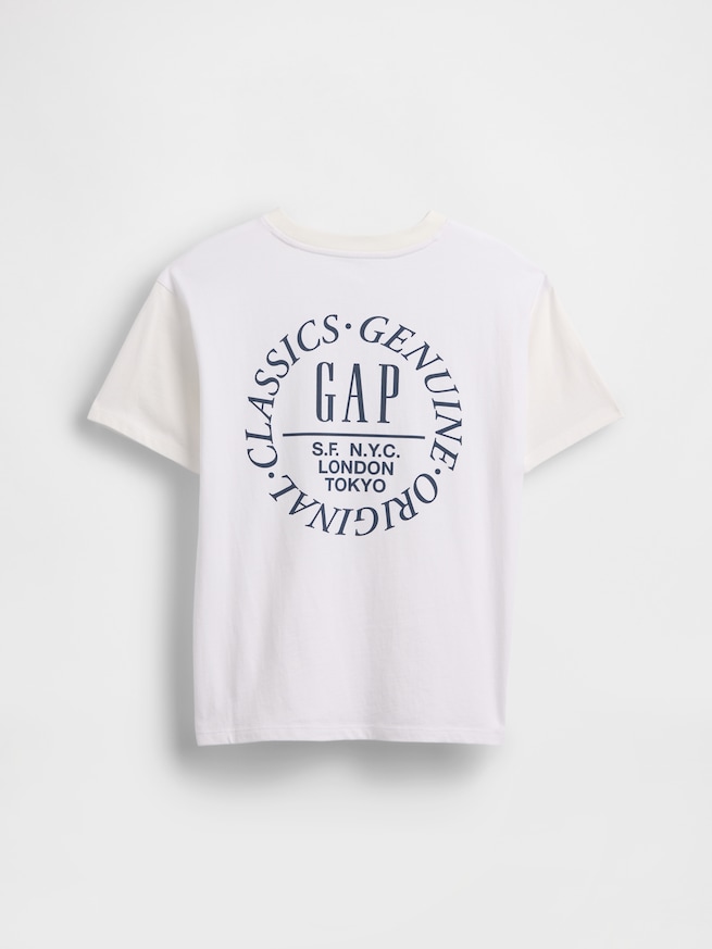 リラックスフィット グラフィック ロゴTシャツ (キッズ)-0