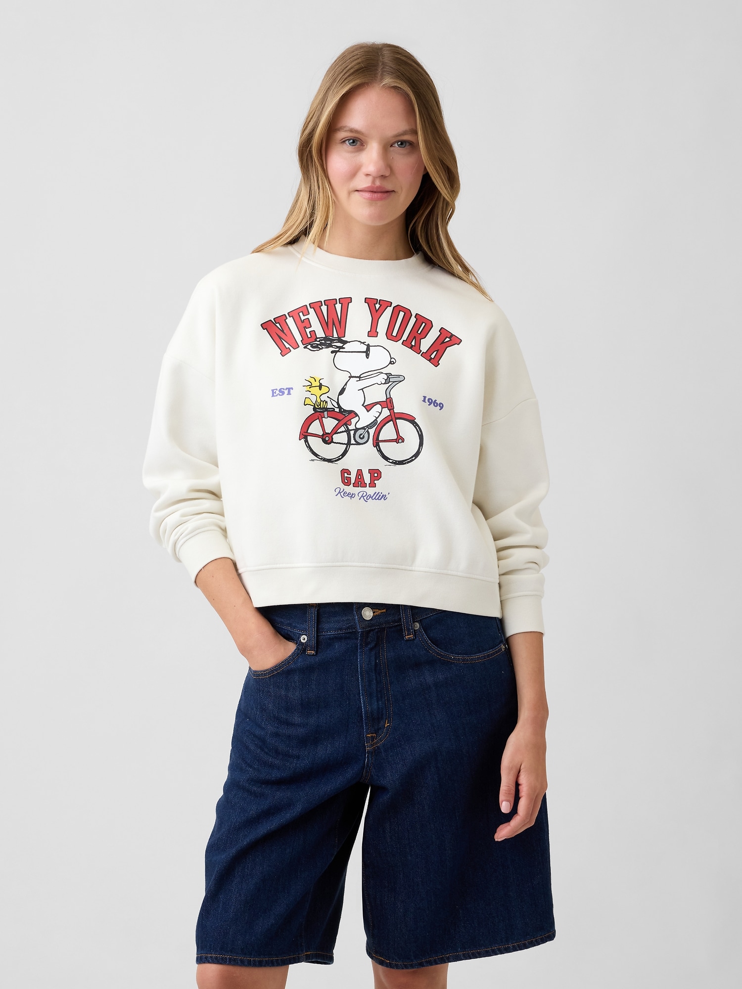 Peanuts Oversized Wedge Crewneck Sweatshirt