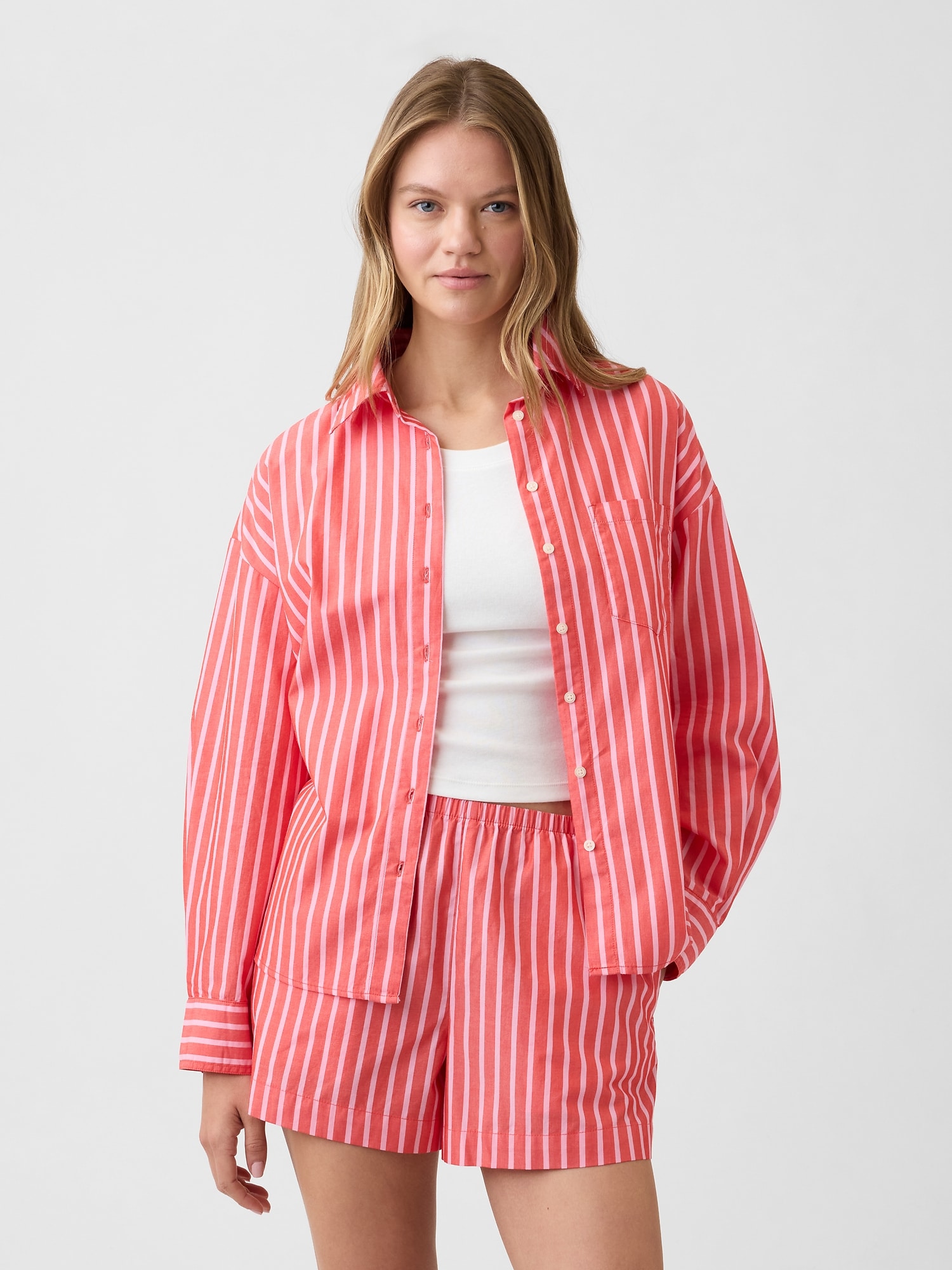 Oversized Shirt in Poplin