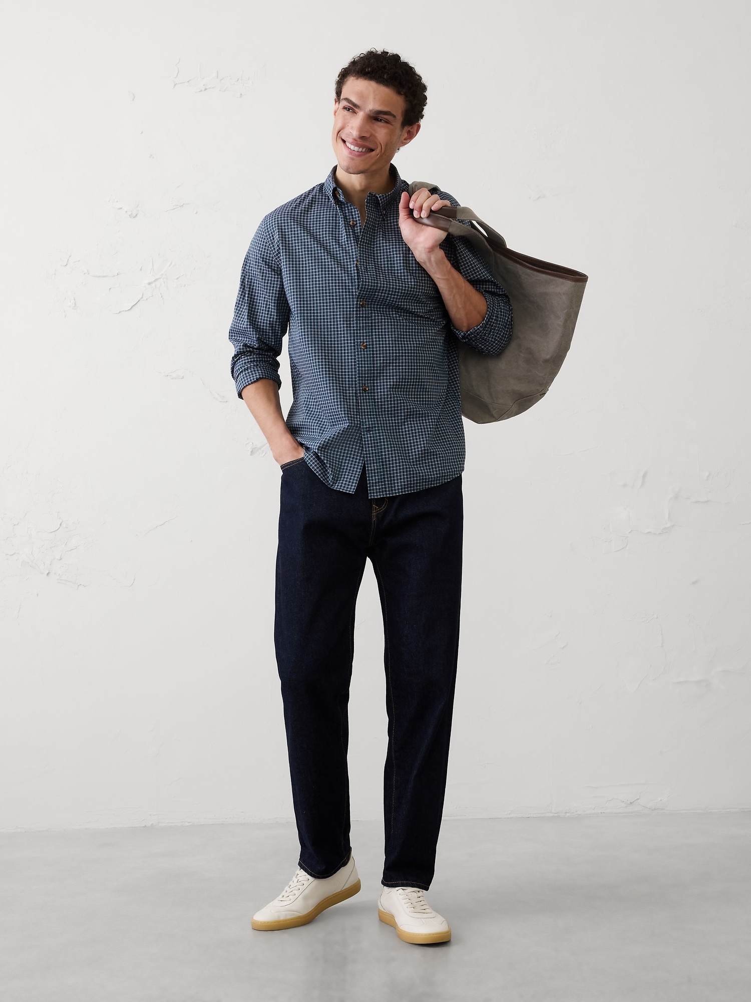 Standard-Fit Softwash Chambray Shirt