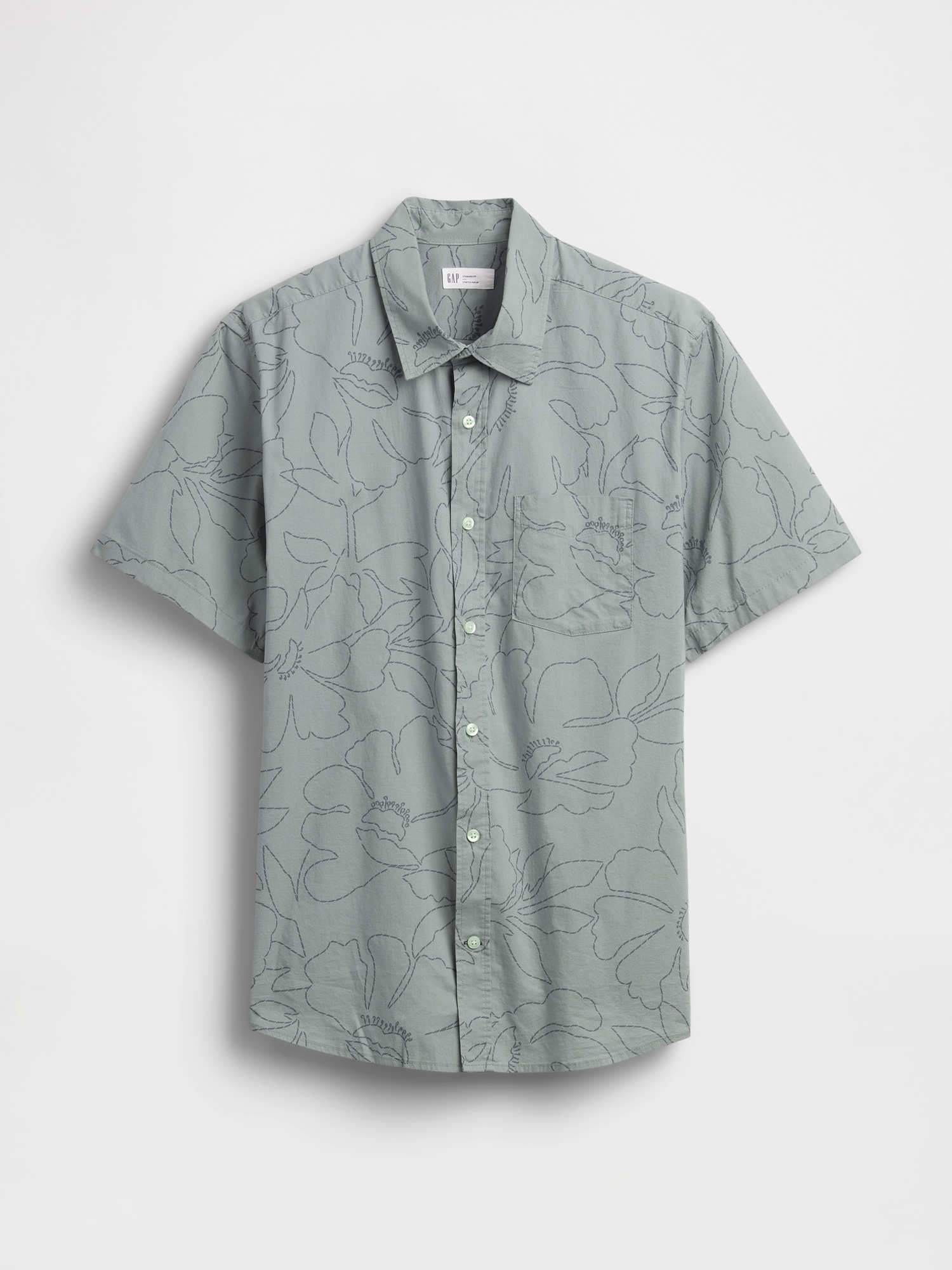 スタンダードフィット ストレッチ ポプリンシャツ-5