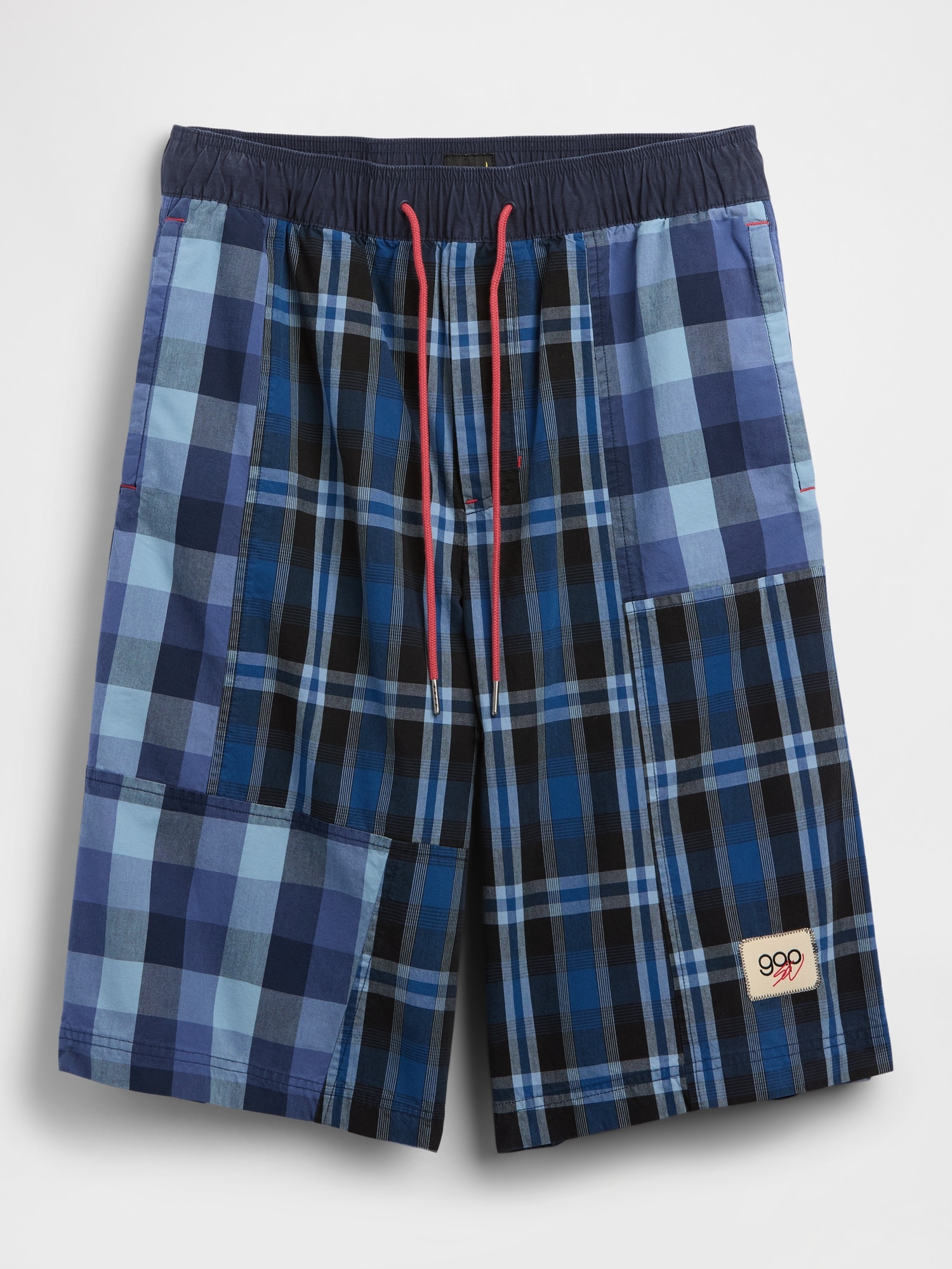 Gap &times; Sean Wotherspoon バギー パッチワーク プレイドショートパンツ-5