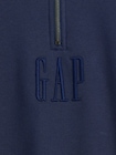 ヘビーウェイト オーバーサイズ GAPロゴ 1/4ジップアップ プルオーバー-3